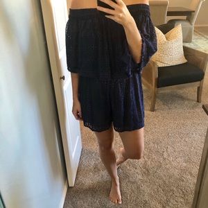 Anthropologie eyelet romper